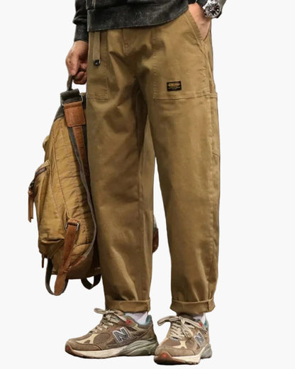 Pantalon cargo décontracté homme style vintage utilitaire pour tous les jours
