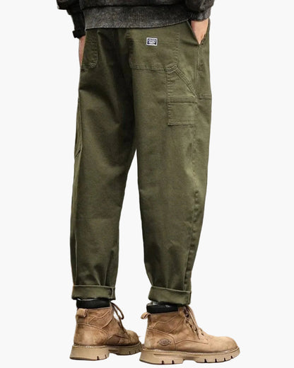Pantalon cargo décontracté homme style vintage utilitaire pour tous les jours