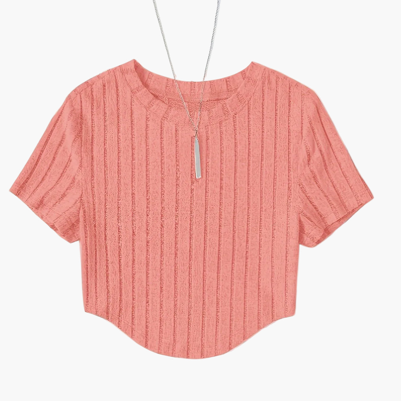 T-shirt Femme Style Décontracté à Manches Courtes Col Rond – Idéal pour l'Été et les Loisirs