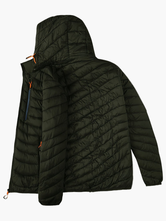 Men's Quilted Jacket Urban Style Versatile for Outdoor Activities