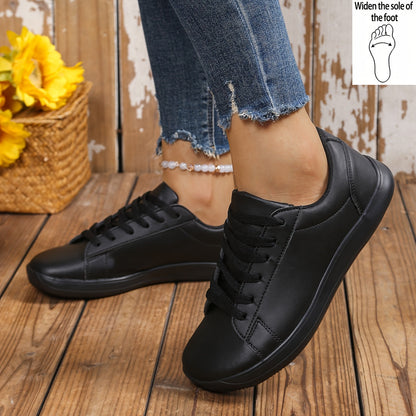 Baskets décontractées pour femme style urbain à lacets – Chaussures polyvalentes confortables pour tous les jours