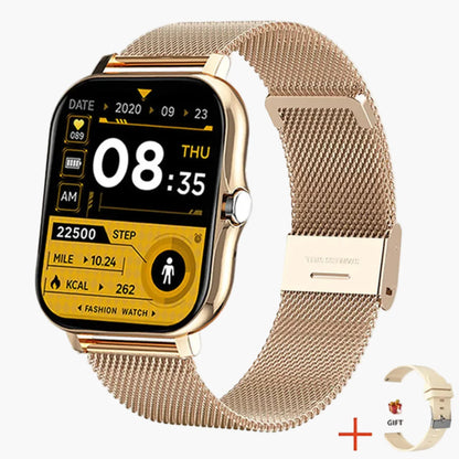 Elegancki damski smartwatch wielofunkcyjny – monitorowanie zdrowia, powiadomienia i fitness
