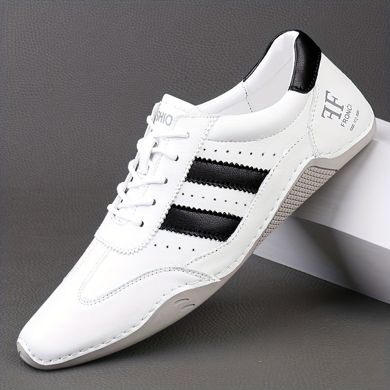 Sneakers décontractées homme style urbain à lacets pour loisirs et ville