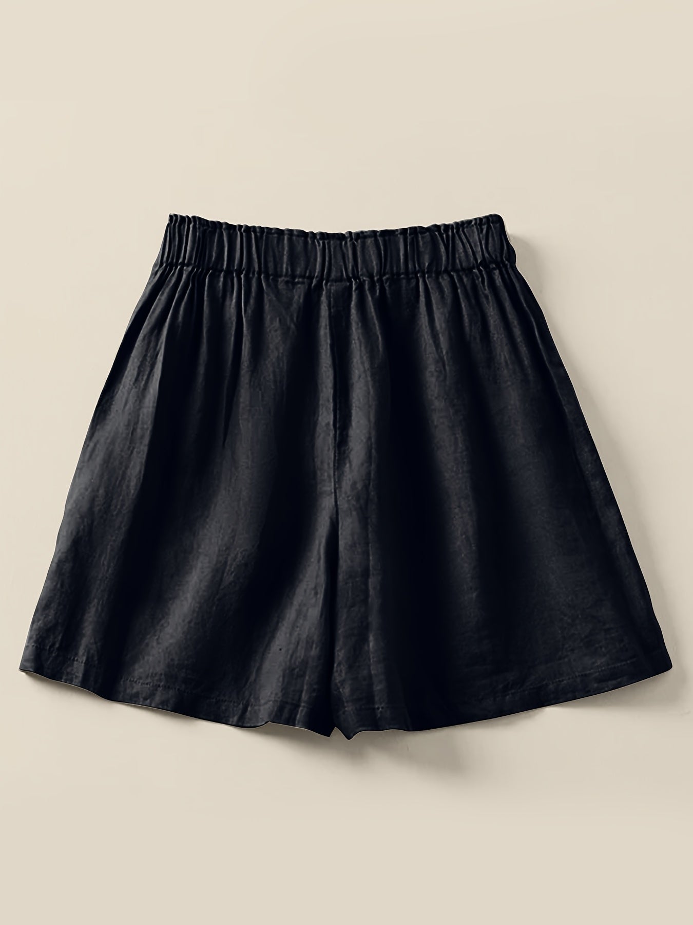 Shorts taille haute femme coupe ample style décontracté été