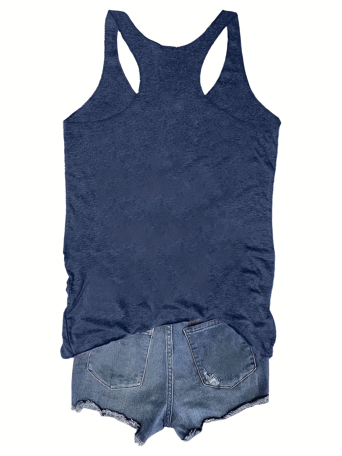 Camiseta sin mangas para mujer estilo bohemio con estampado floral campestre para el verano - Casual chic