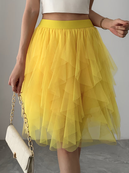 Eleganter Damen-Tutu-Rock im Tänzerinnen-Stil für festliche oder alltägliche Outfits