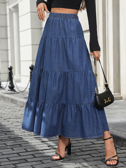 Jupe Longue Femme Élégante Style Bohème pour Printemps Été