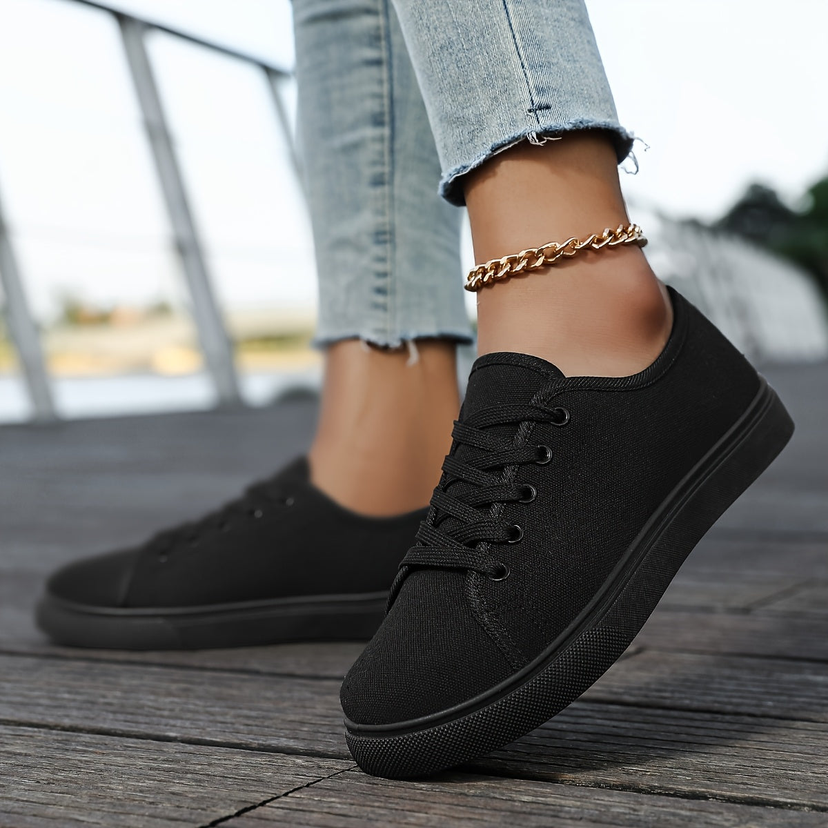 Baskets basses décontractées pour femme style urbain polyvalent