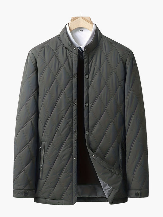 Men's quilted jacket urban style casual elegance