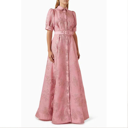 Robe longue élégante style A-ligne pour femme, idéale pour occasions et soirées socialites