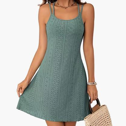 Robe d'été élégante pour femme à bretelles, style bohème chic, idéale pour les sorties et vacances