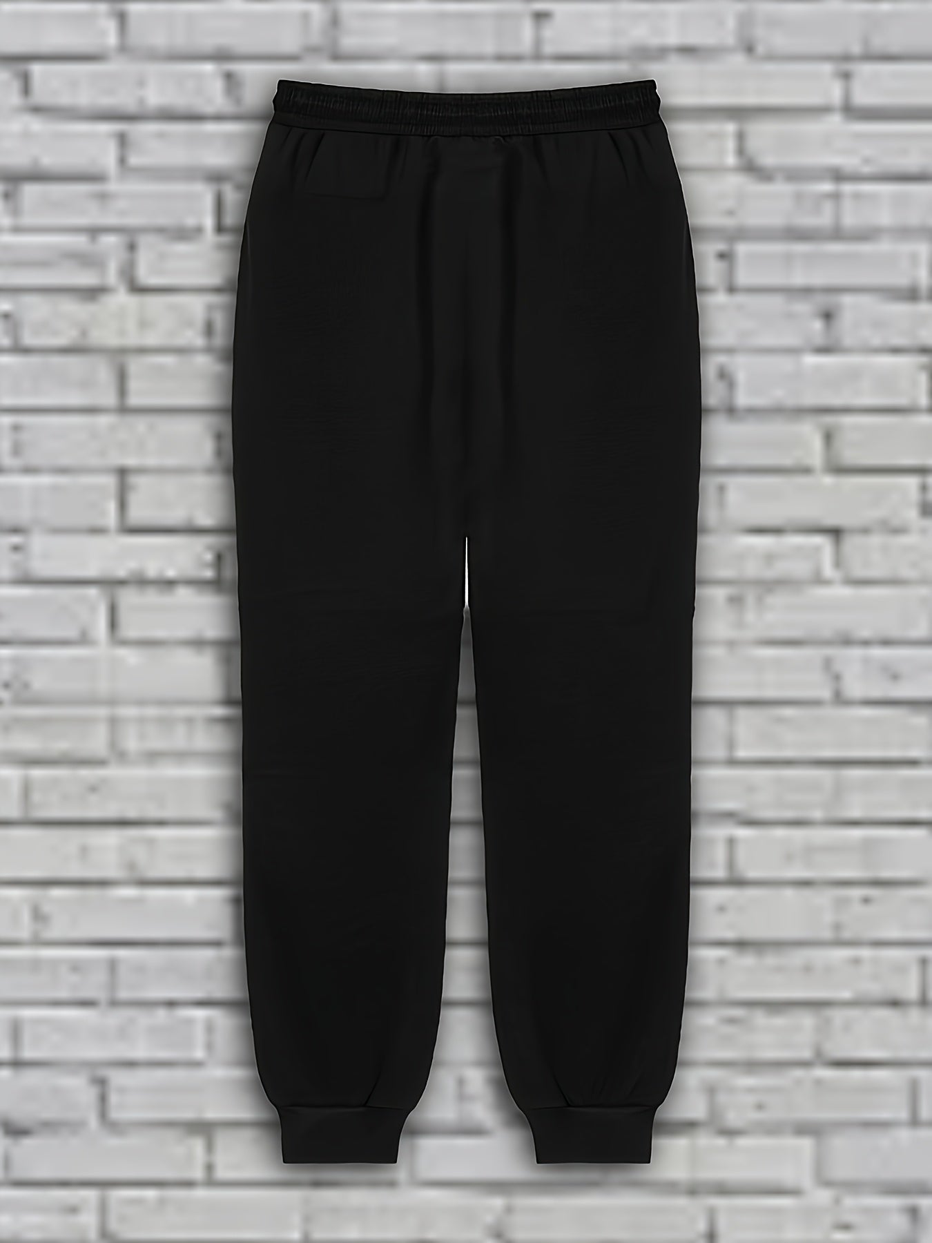Ensemble Homme Pull Col Rond Texturé Blanc et Pantalon de Jogging Noir