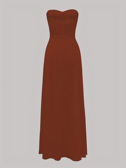 Abito da sera elegante donna bustier stile principessa per occasioni speciali