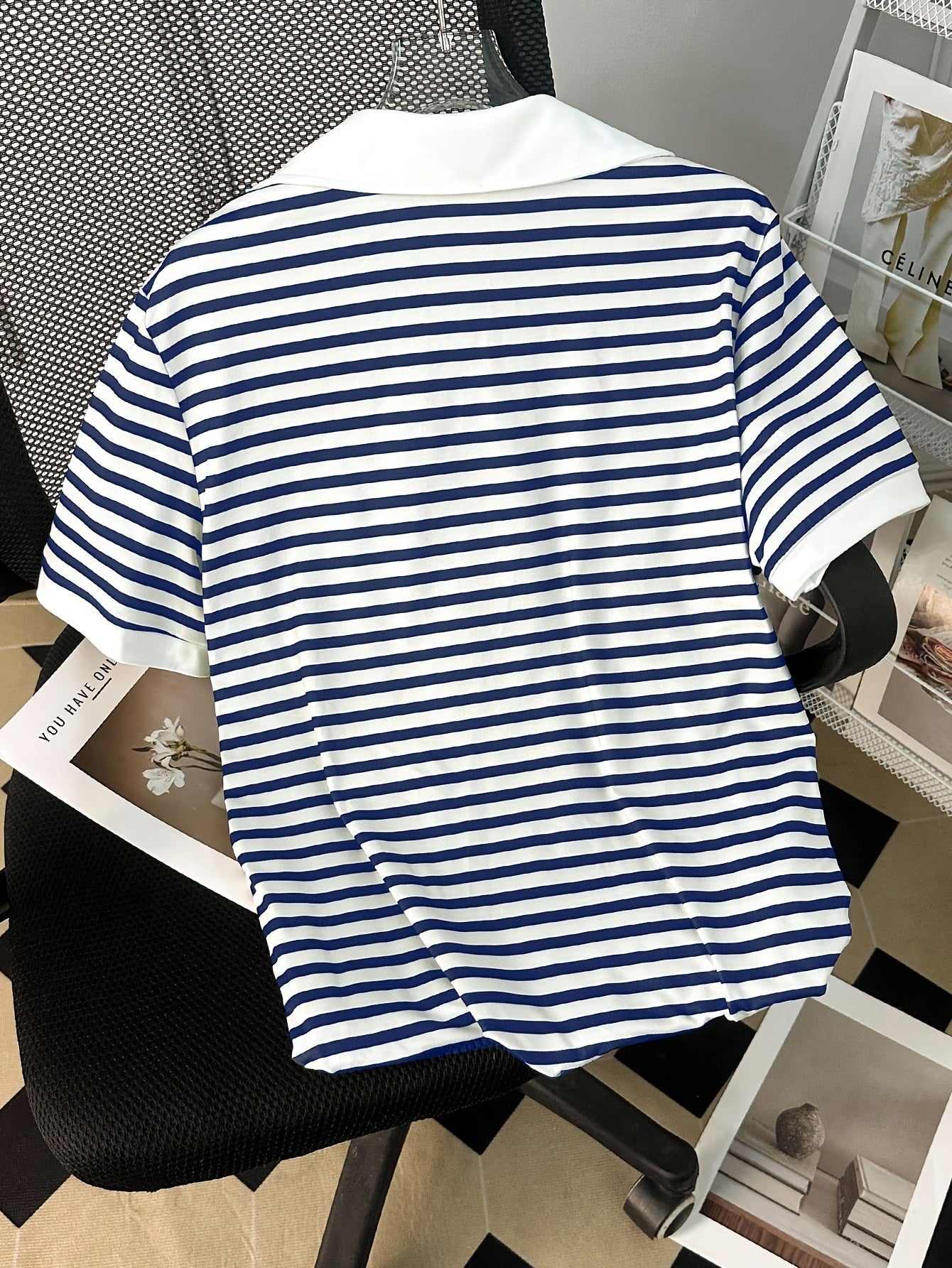 Polo a maniche corte stile preppy da donna – Eleganza casual e fascino senza tempo