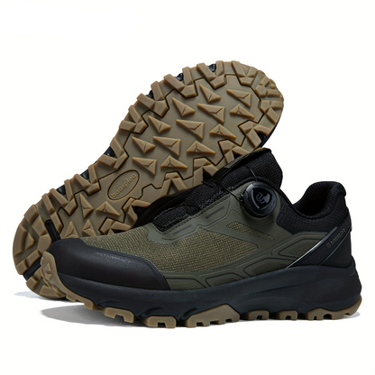 Chaussures de Randonnée Mixtes Noires avec Système de Laçage Rapide et Semelle Crantée