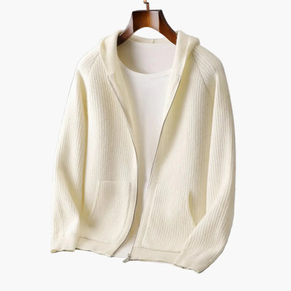 Felpa con cappuccio uomo con zip stile casual chic per uso quotidiano