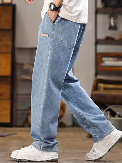 Lässige Herren-Jogger-Jeans mit geradem Schnitt, ideal für den Alltag  
