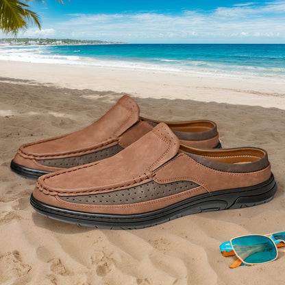 Lässige Herrenschlupfschuhe zum Hineinschlüpfen im Loafer-Stil für Freizeit und Sommer  
