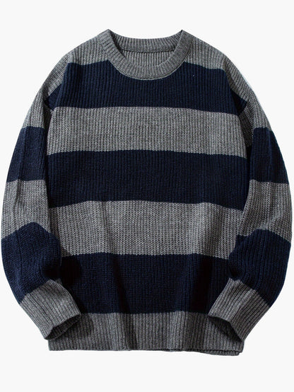 Maglione casual a righe da uomo stile autunno inverno