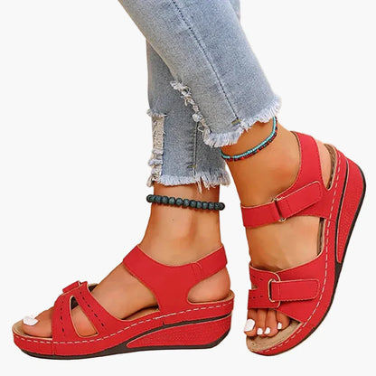 Sandales compensées ergonomiques femme – style décontracté et confort au quotidien