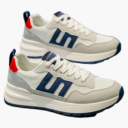 Herresneakers i preppy stil til afslappet hverdagsbrug