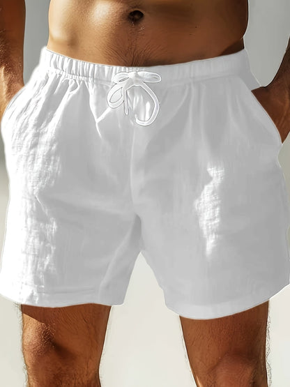 Lässige Herren-Badeshorts mit verstellbarem Kordelzug für Strand oder Pool