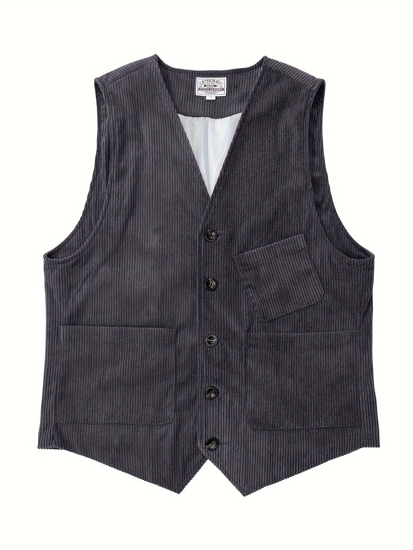 Gilet Homme Élégant Style Vintage Décontracté pour Travail et Loisirs