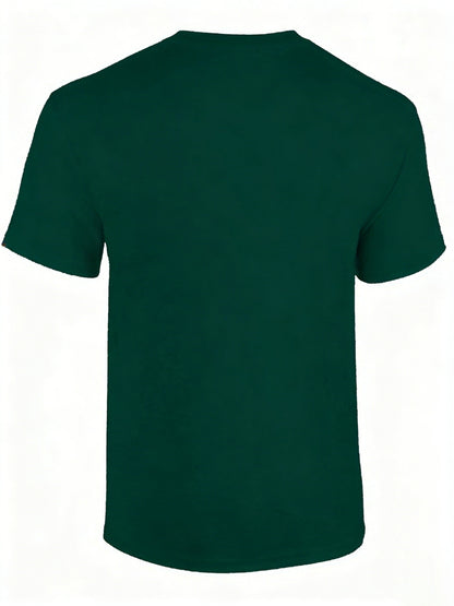 T-shirt basique style décontracté pour homme - Coupe droite, manches courtes, idéal au quotidien