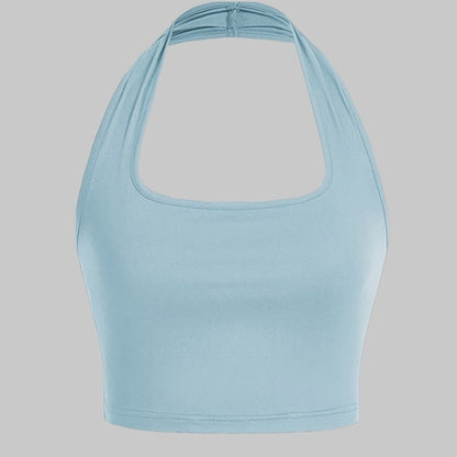 Dames top met open rug - Casual stijl met halternek voor de zomer