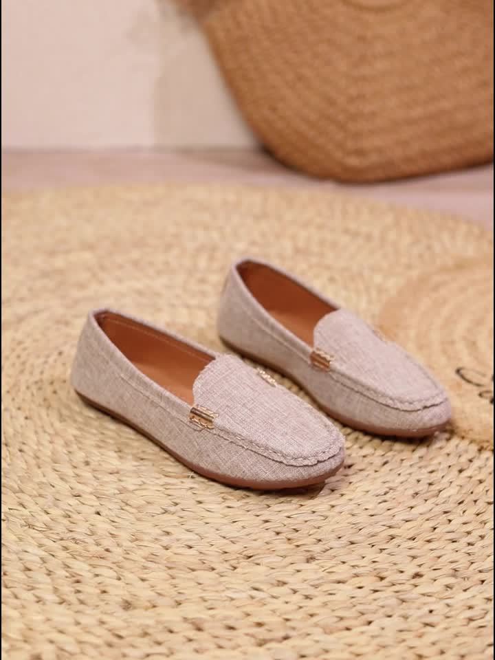 Mocasines casuales para mujer estilo penny-loafer urbano elegante
