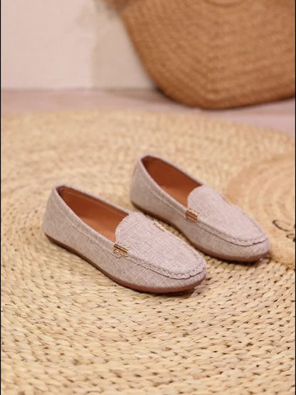 Mocasines casuales para mujer estilo penny-loafer urbano elegante