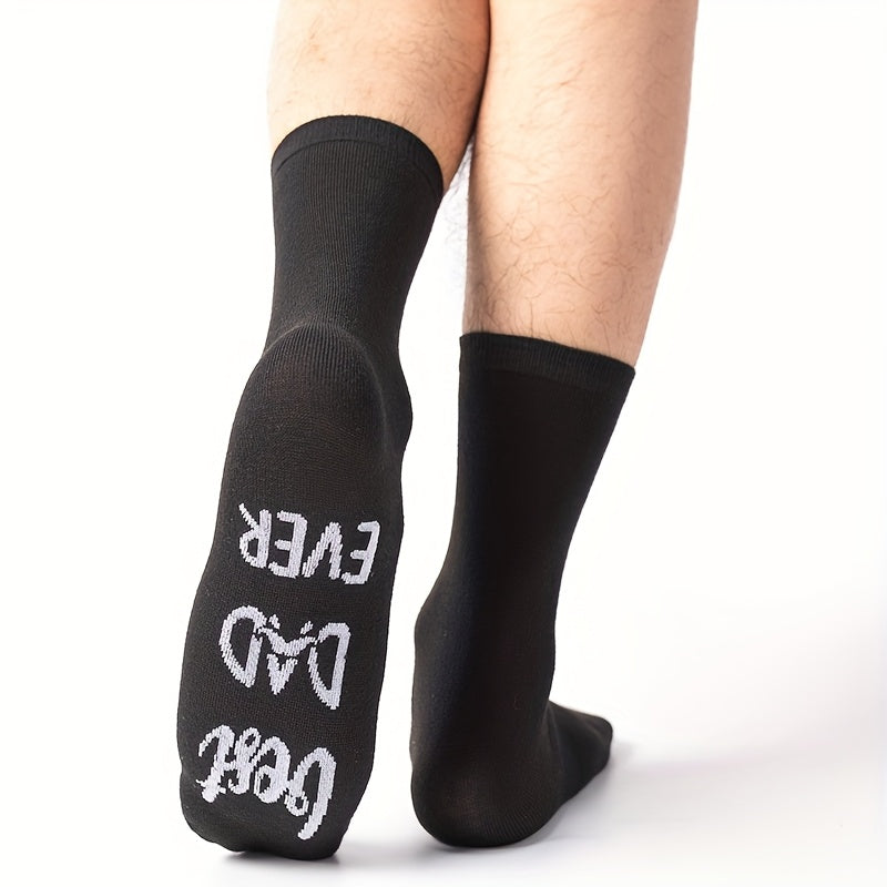 Calze fantasia uomo – Regalo originale « Best Dad Ever » per papà – Stile casual, umorismo e comfort quotidiano