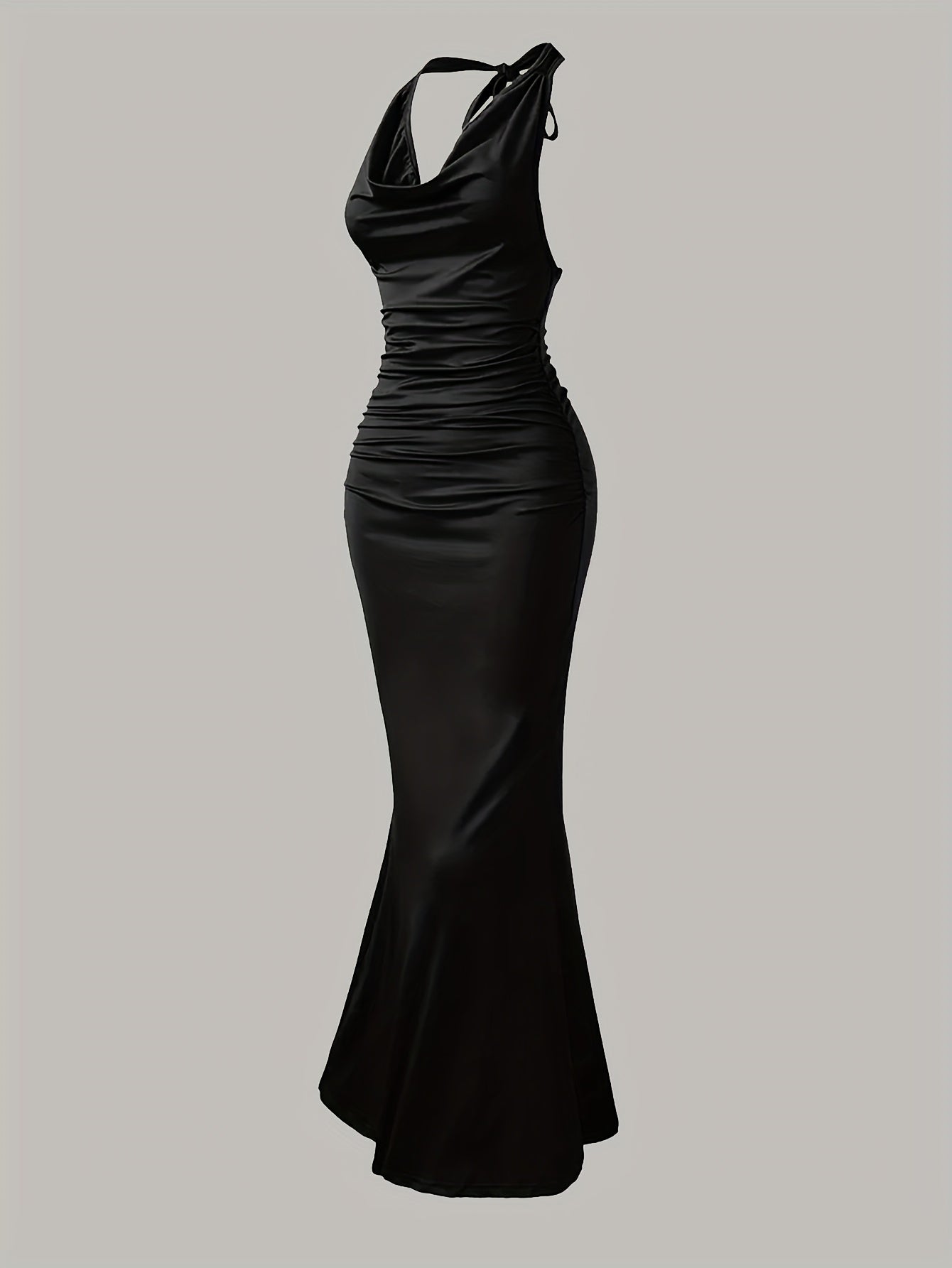Robe de soirée sirène dos nu femme élégante style bal