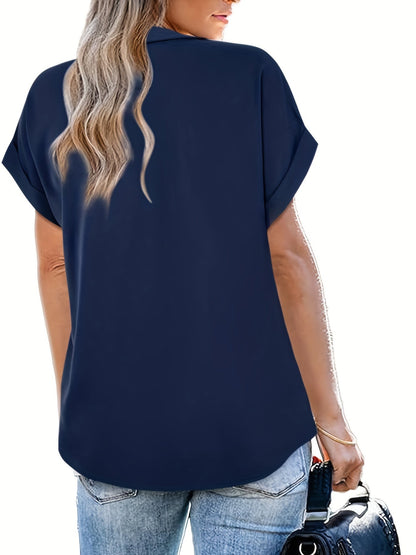 Elegante damesblouse met vleermuismouwen, casual stijl, zomer