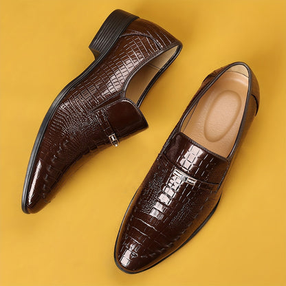 Elegante Mokassins für Herren im Krokodil-Look – urbane Eleganz und täglicher Komfort