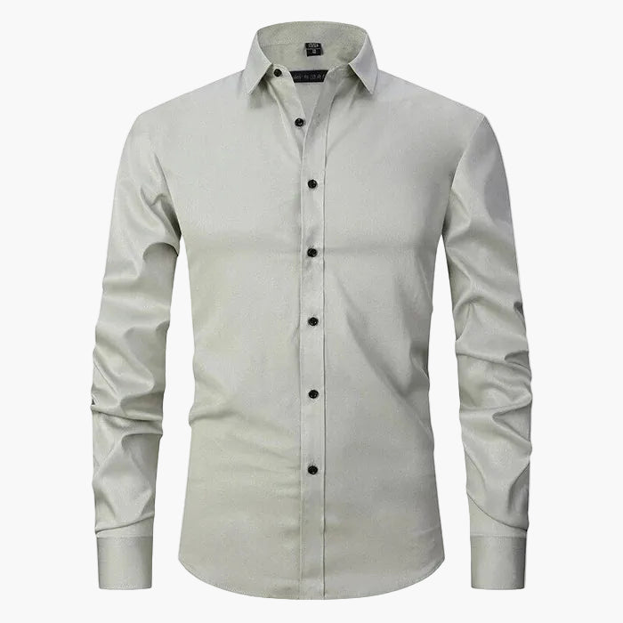 Chemise Slim Fit Homme Élégante Business & Casual – Manches Longues, Style Moderne