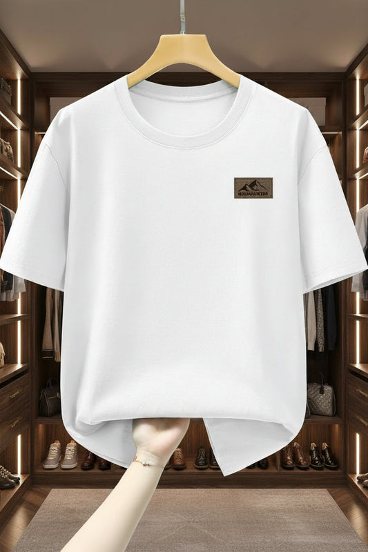 T-shirt casual pour homme style sport imprimé montagne – Idéal loisirs et week-end