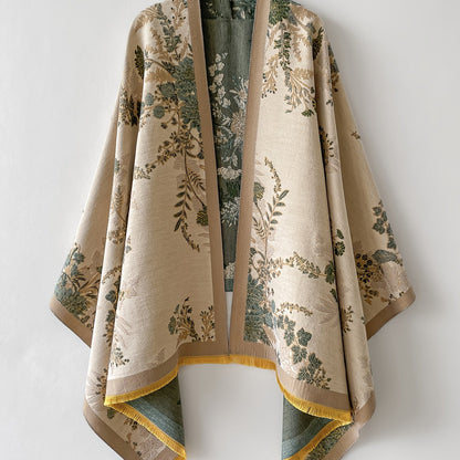 Eleganter Damen-Kimono mit floralem Druck im lässig-chicen Stil