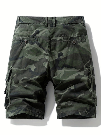 Pantaloni cargo corti stile mimetico militare da uomo – Ideali per esterni, tempo libero e vacanze