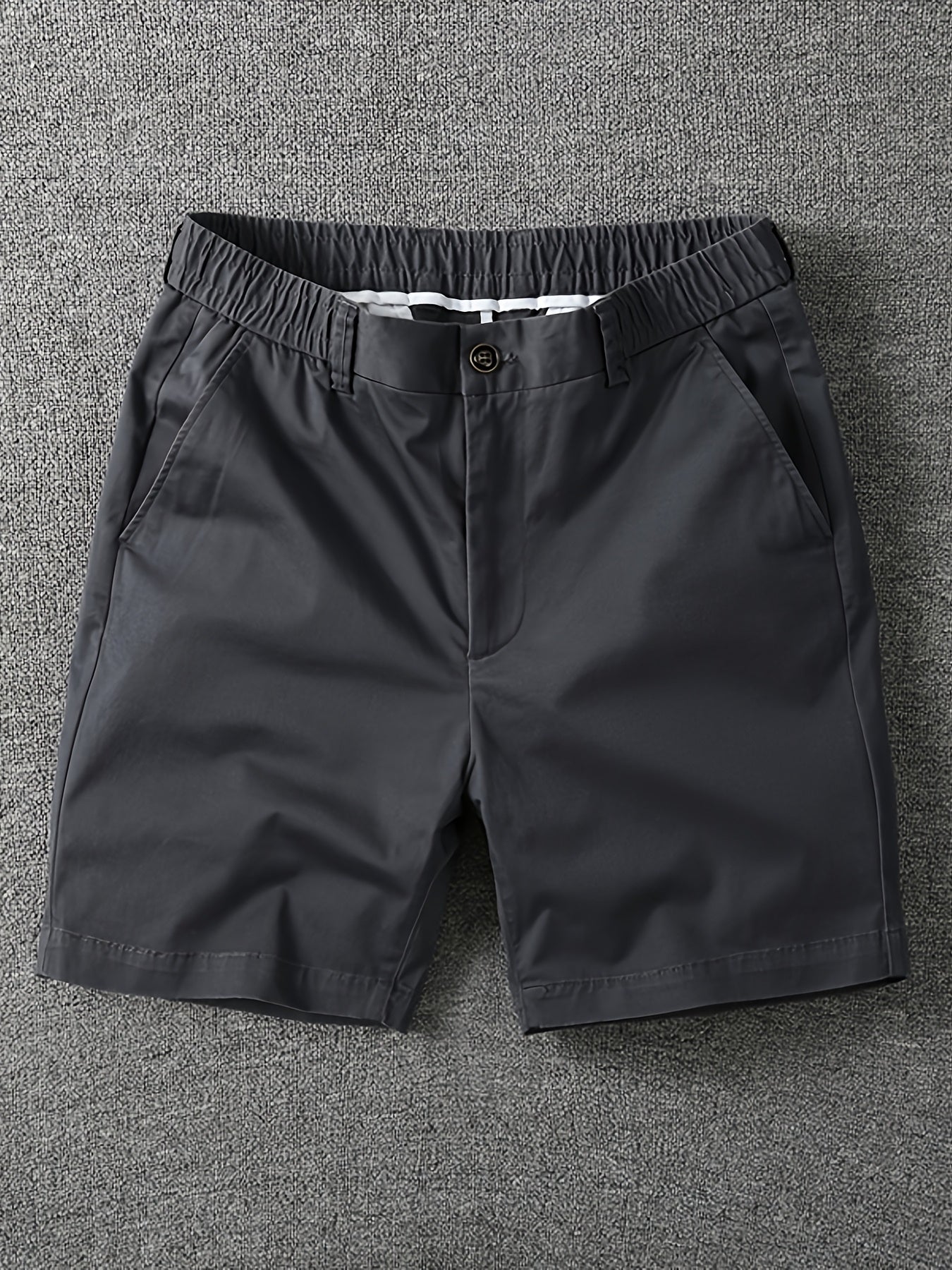 Shorts décontractés pour homme à taille élastique avec poches – Style urbain et polyvalent