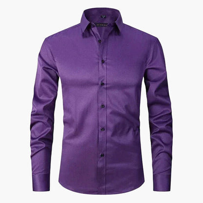 Chemise Slim Fit Homme Élégante Business & Casual – Manches Longues, Style Moderne