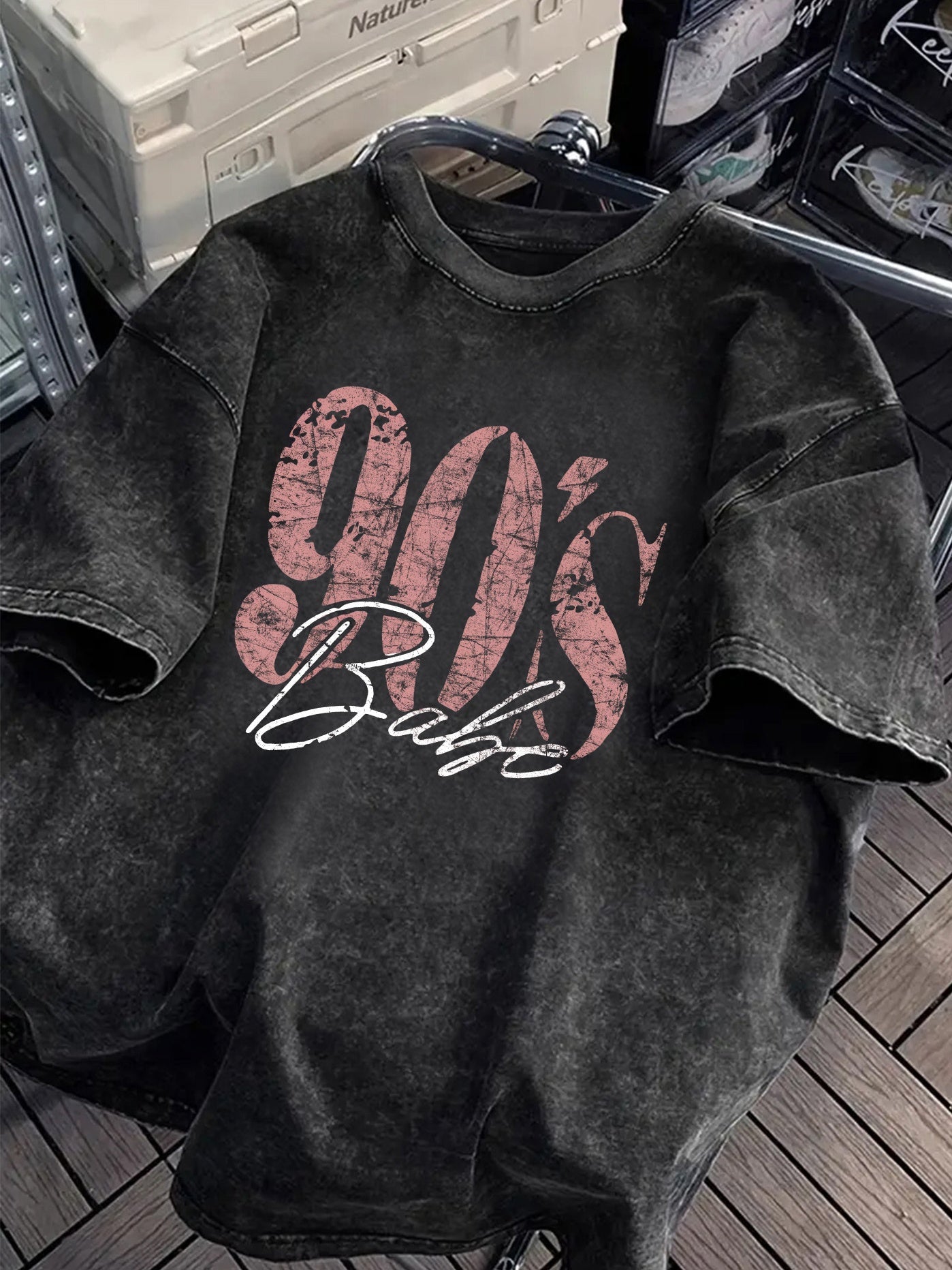 T-shirt streetwear femme imprimé rétro 90's Babe pour l'été