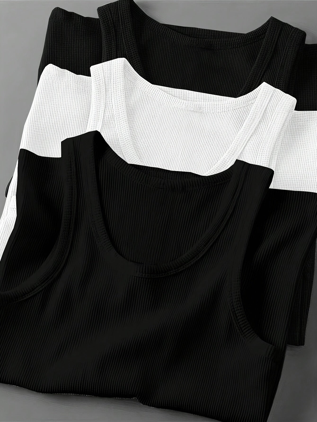 Débardeur côtelé homme style sport pour entraînement et superpositions quotidiennes