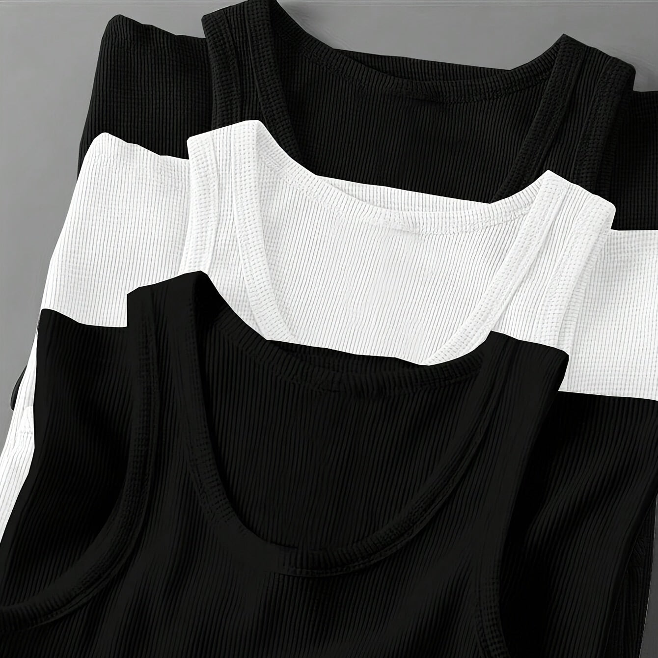 Débardeur côtelé homme style sport pour entraînement et superpositions quotidiennes