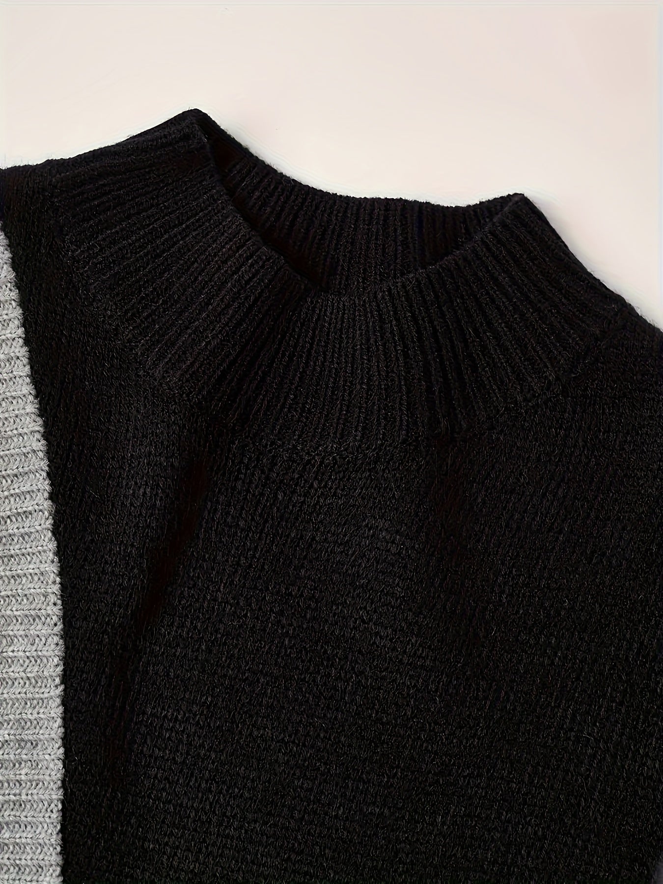 Maglione donna stile elegante con motivo patchwork per uso quotidiano o professionale