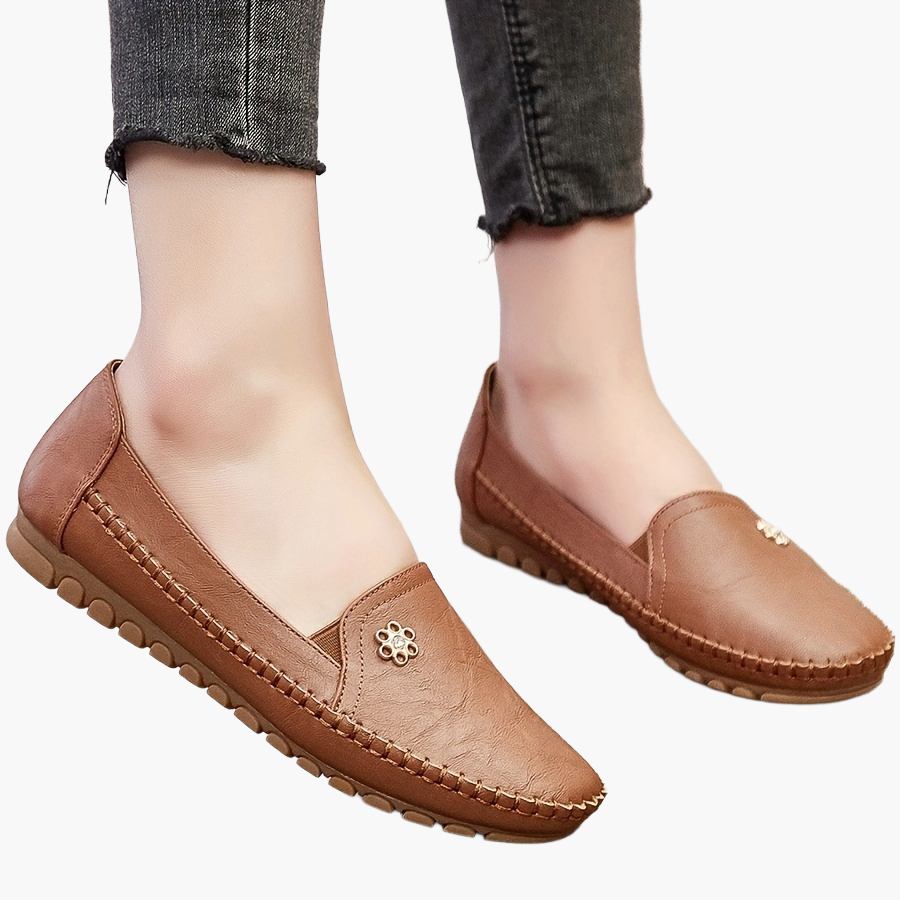 Mocassins décontractés pour femme style penny loafer confort quotidien