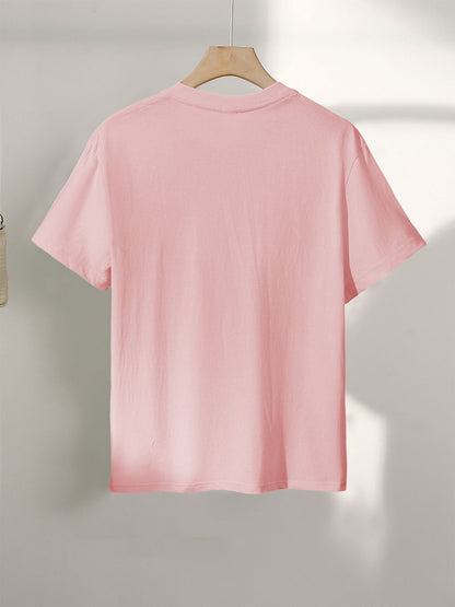 T-shirt Femme Style Art Moderne Visage Abstrait – Casual et Tendance