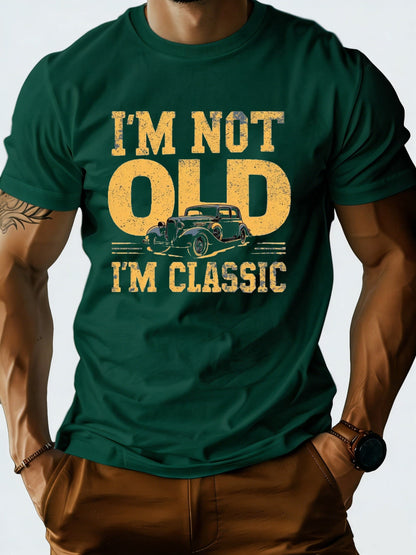 T-shirt homme humour rétro classique – Cadeau vintage pour passionnés d'automobile