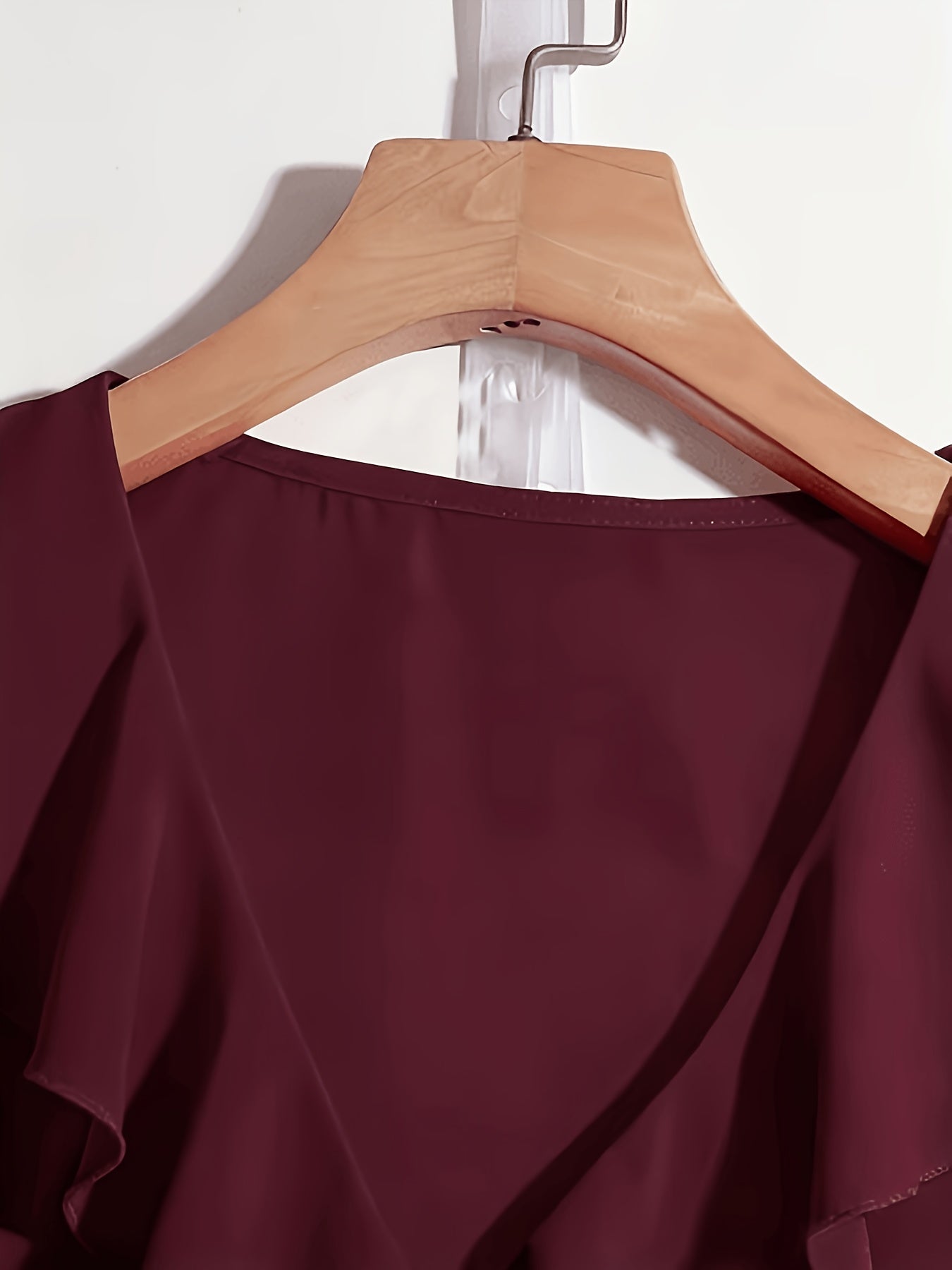 Elegant Women's Blouse with Ruffles Romantic Style for Office and Evening