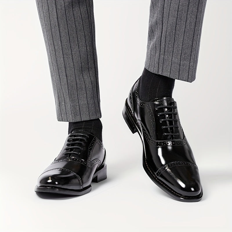 Zapatos de vestir elegantes para hombre con cordones, estilo business y diario